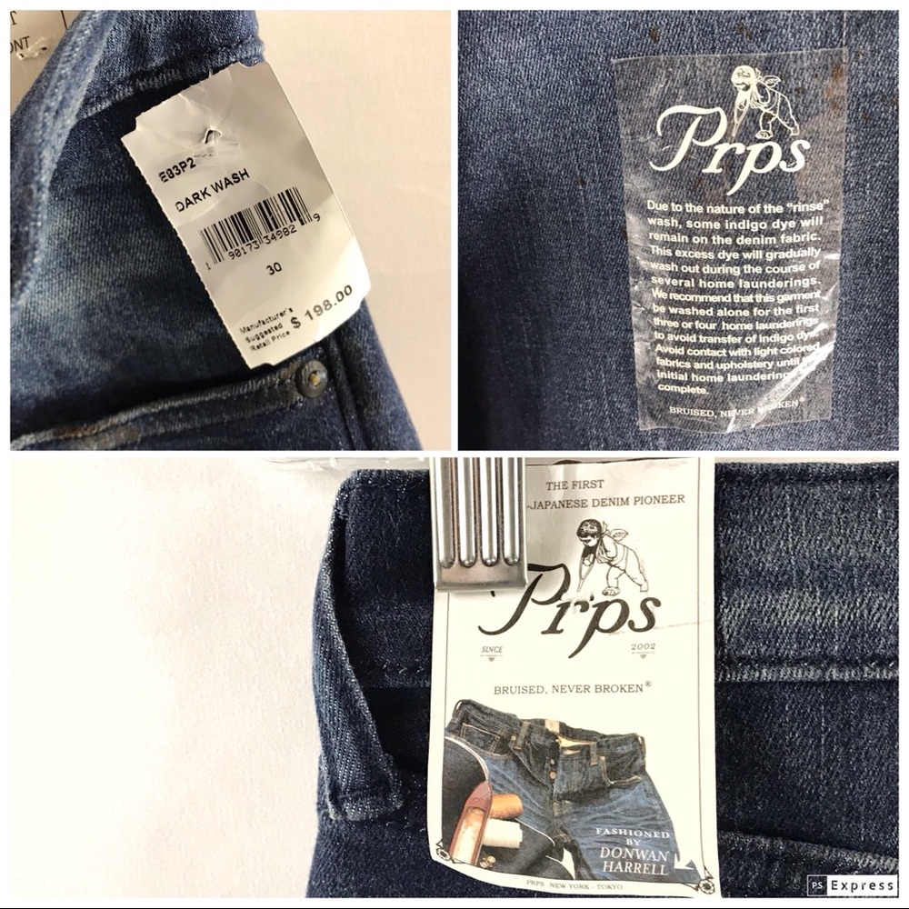 New listing!! PRPS Denim La Sabre Jeans - Picture 6 of 8